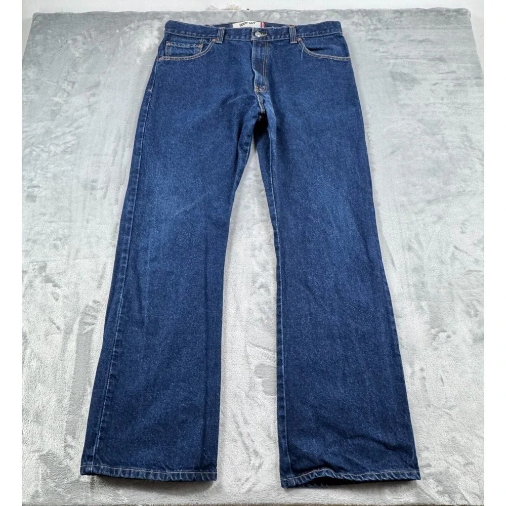 Levi's 517 Boot Cut Jeans Men‎ 38x32 Blue Denim Made in Mexico 100% Cotton